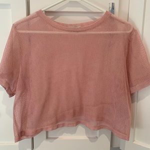 mesh crop top